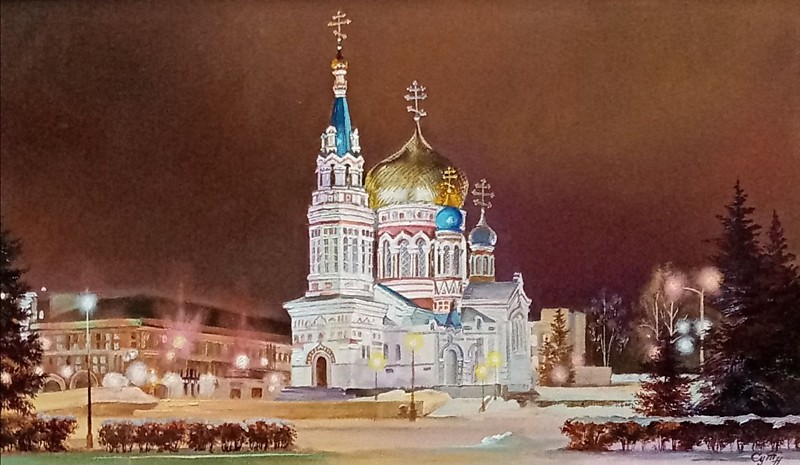 Сут Н. Успенский собор. Вечер.