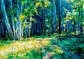 Яковенко Я.Свет в глубине березовой рощи