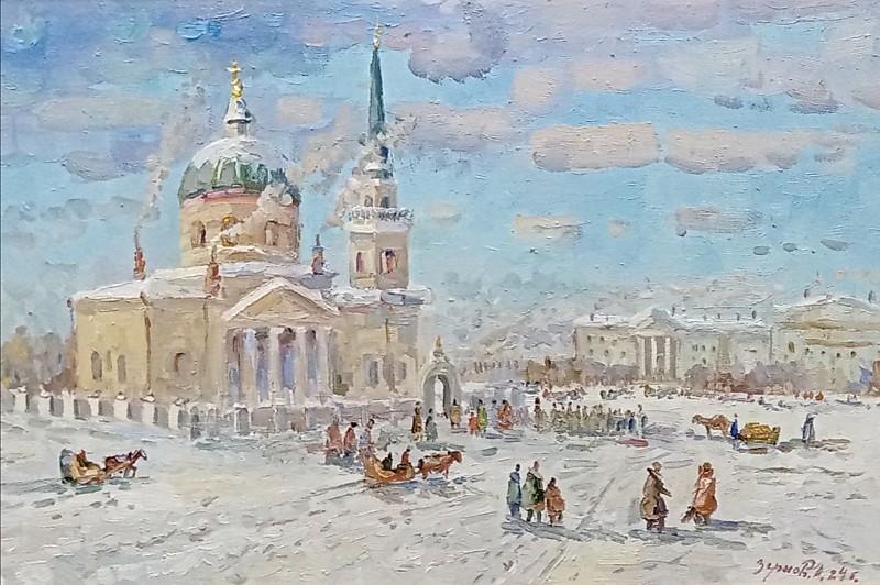 Зернов А. "Никольская церковь. Омск, 1910 год." 