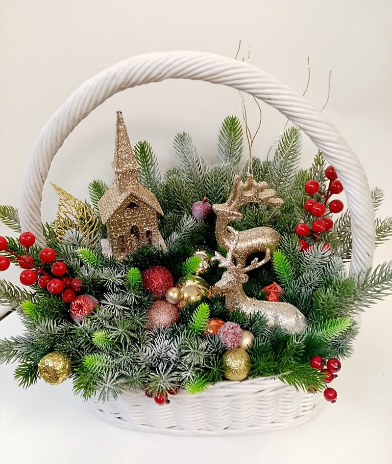 Федорова И. Корзина новогодняя большая